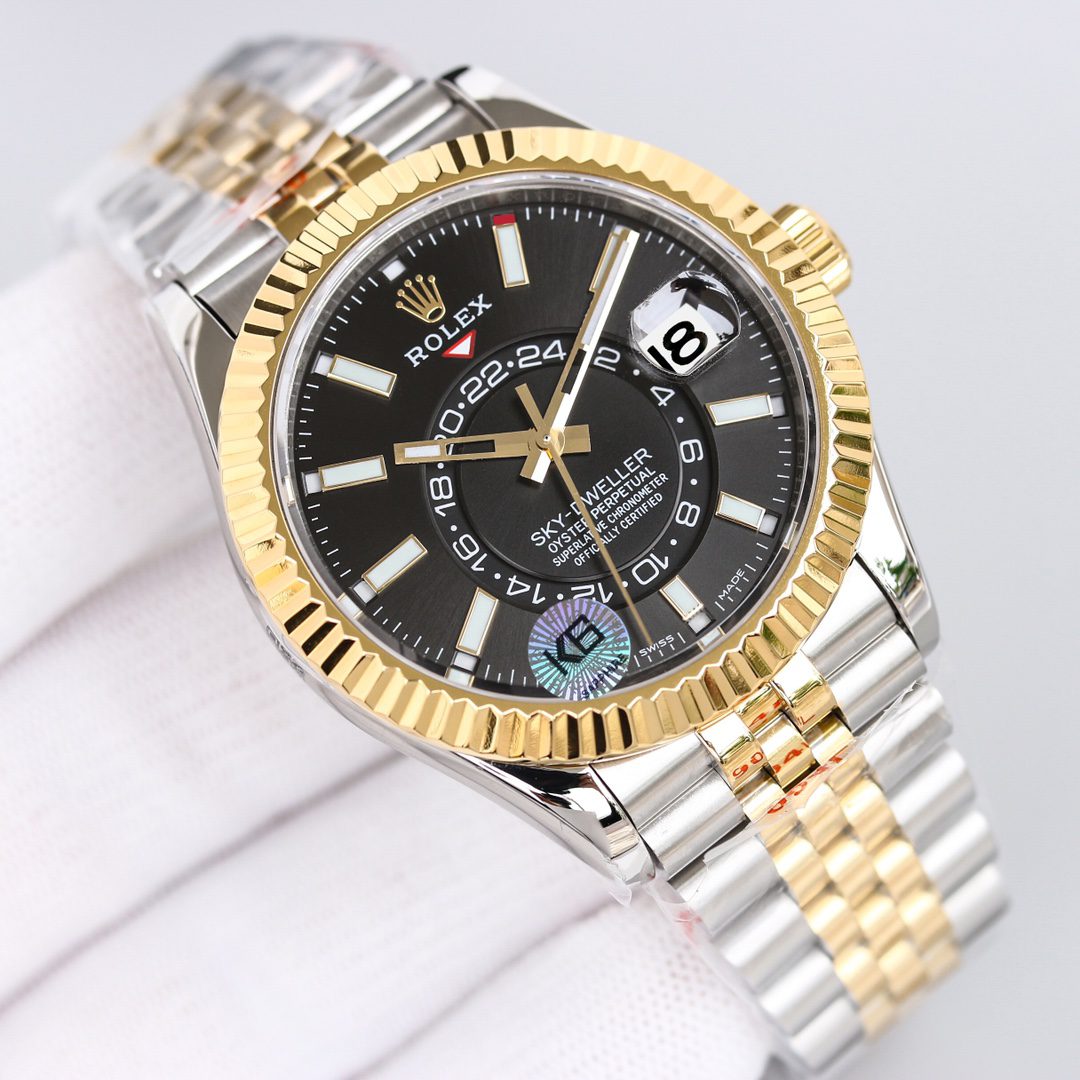 Rolex Sky – Dweller 42mm Gold Toned For Men 326933