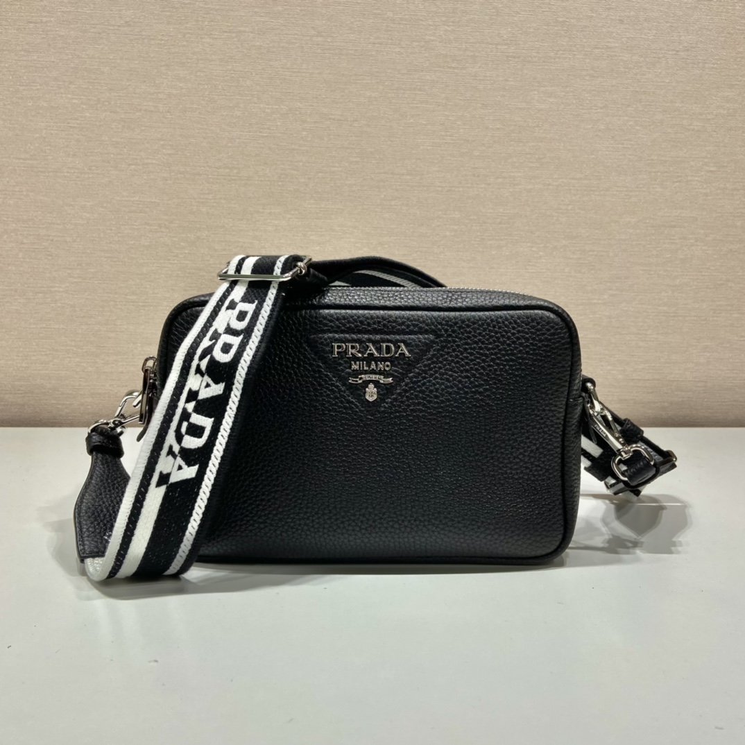 Prada Bag With Shoulder Strap Black For Women, Women’s Bags 8.6in/22cm 1BH082_2DKV_F0002_V_3OM