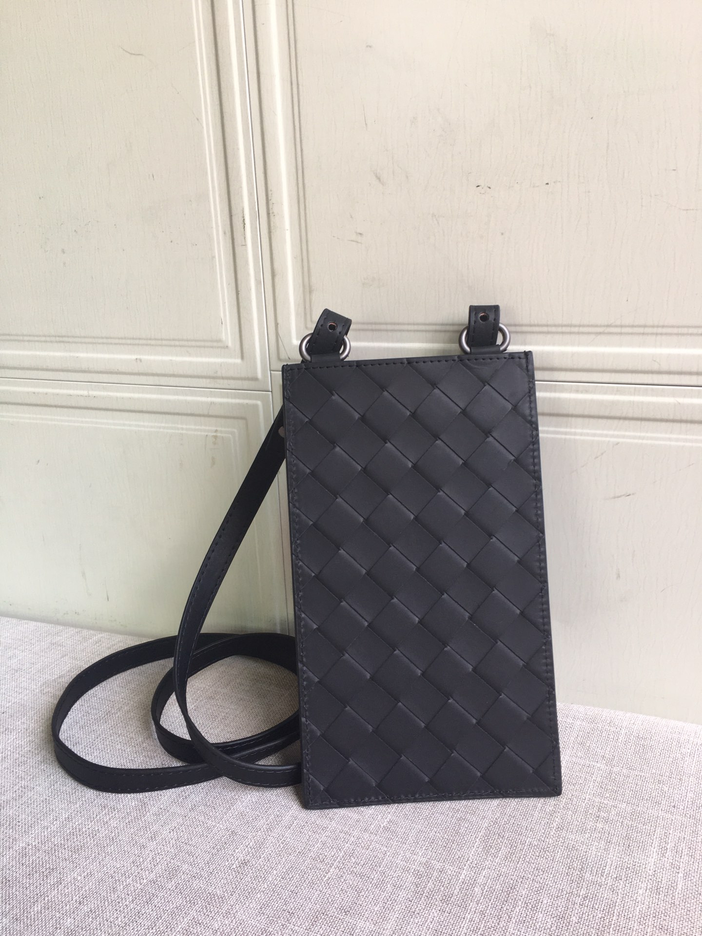 Bottega Veneta Zipped Card Case Shoulder Black, For Women, Women’s Bags 7.4in/19cm
