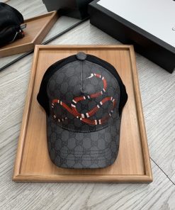 GUCCI Canvas Baseball Cap Black