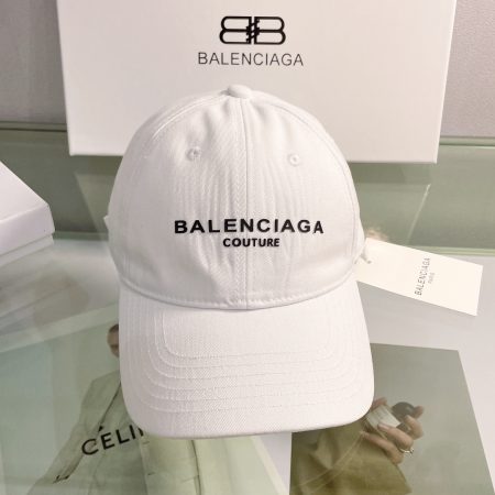 BALENCIAGA Logo Cap In White
