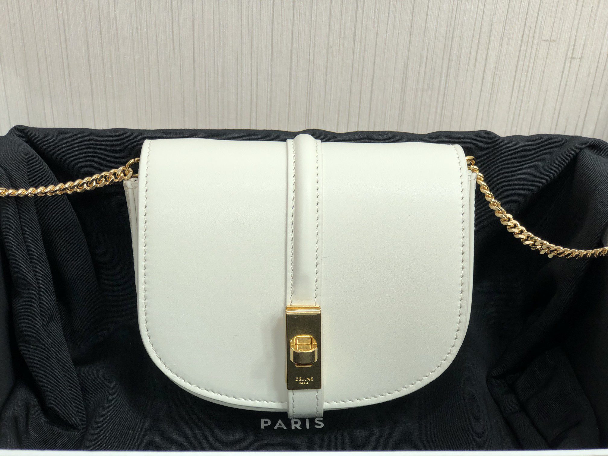 Celine Small Bowling Bag White For Women 5.5in/14cm