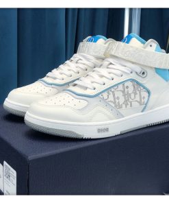 Christian Dior B27 High-Top Sneaker White/Blue For Men CD