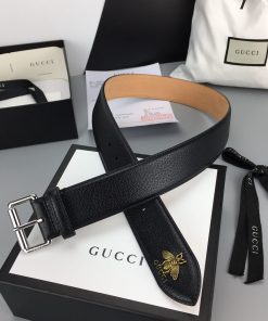 Gucci Belt With Bee Print Black For Women, Women Belt