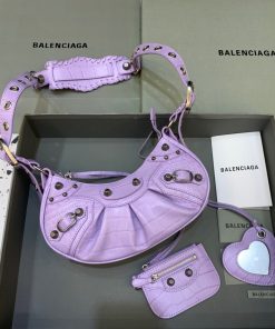 BALENCIAGA Le Cagole XS Shoulder Bag In Light Purple, For Women, Women’s Bags 10.2in/26cm 67130923EBY5306