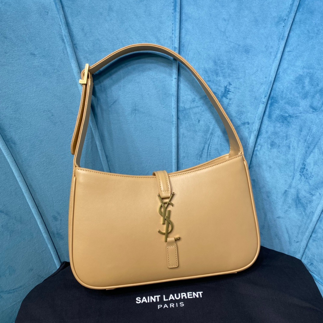 Yves Saint Laurent Le 5 À 7 Hobo Bag In Smooth Beige For Women 9in/23cm YSL  6572282R20W9832