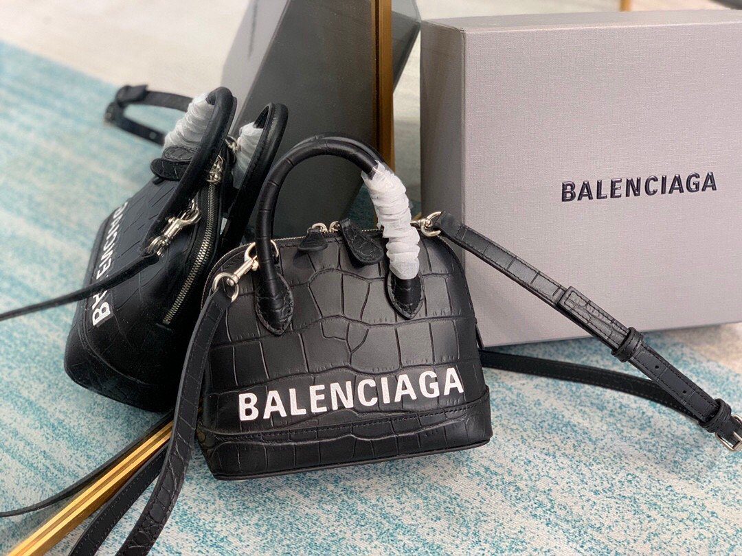Balenciaga Ville Mini Handbag In Black, For Women, Women’s Bags 4.7in/12cm