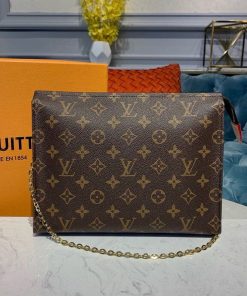 Louis Vuitton Toiletry Pouch On Chain Monogram Canvas For Women, Women’s Wallet 9.8in/25cm LV M81412