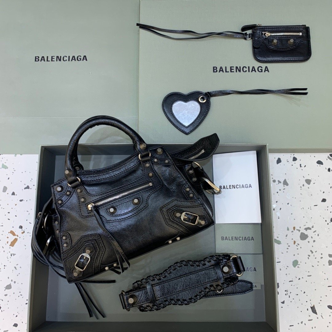 BALENCIAGA Neo Cagole XS Handbag In Black, For Women, Women’s Bags 10.2in/26cm 700940210B01000