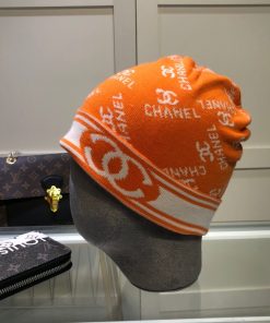 Chanel Beanie In Orange