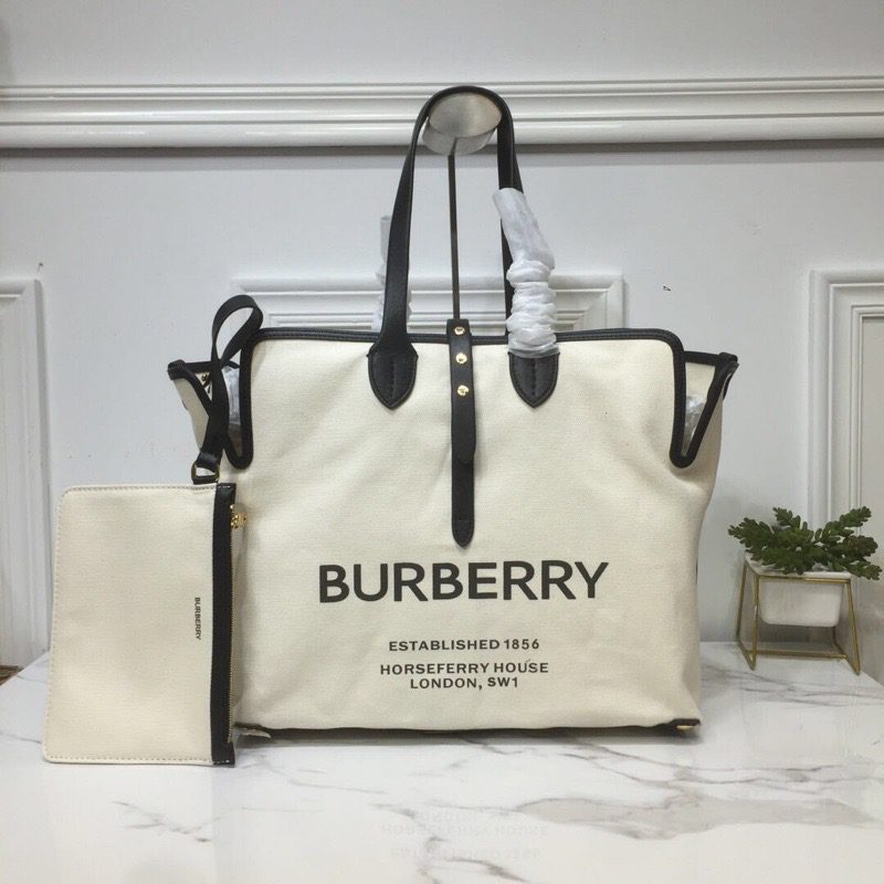 Burberry The Large Soft Cotton Canvas Belt Bag Black For Women, Women’s Bags 16.5in/42cm