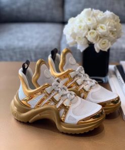 Louis Vuitton LV Archlight Sneaker Monogram Material White/Gold For Women LV