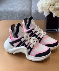 Louis Vuitton LV Archlight Sneaker Monogram Material Black/Pink For Women LV