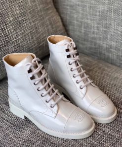 Chanel Lace-Ups White For Women, Women’s Shoes