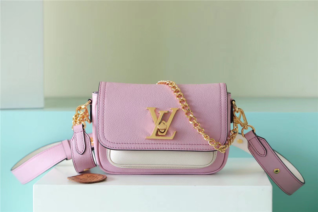 Louis Vuitton Lockme Tender Pink For Women, Women’s Handbags, Shoulder And Crossbody Bags 7.5in/19cm LV 