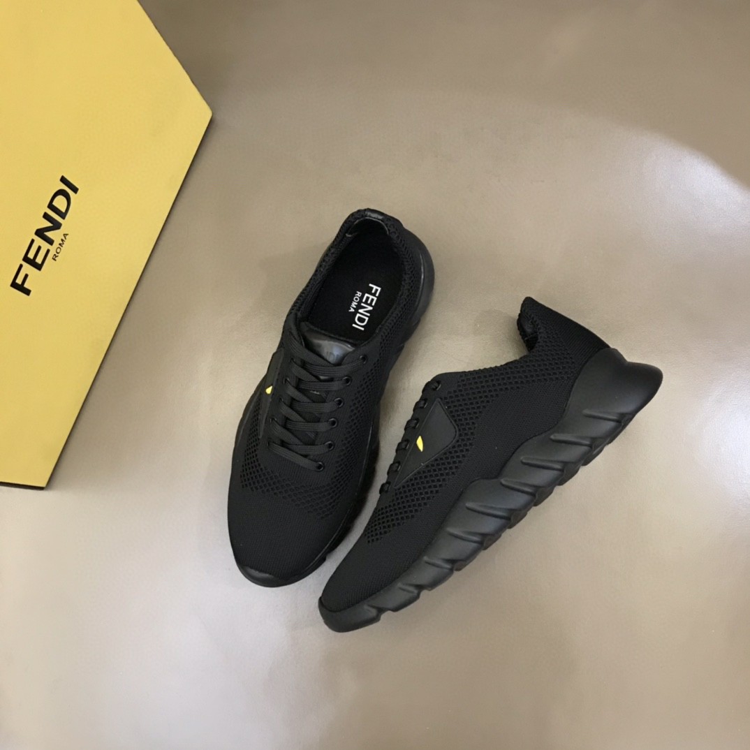 Fendi Force Black Sneakers For Men