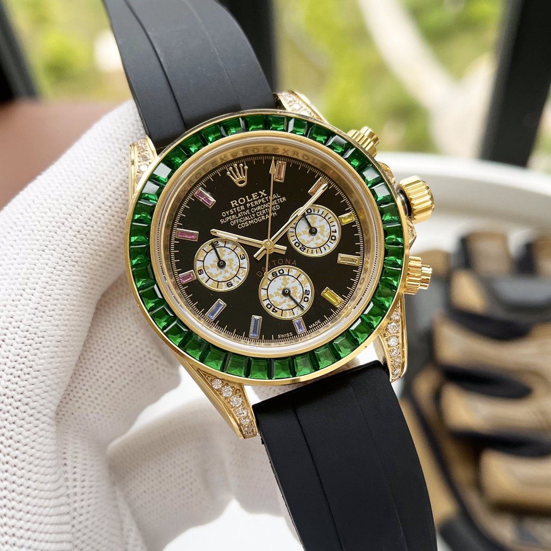 Rolex Cosmograph Daytona 40mm Gold Toned Beaded For Men