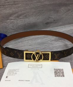 Louis Vuitton Dauphine Reversible Belt Monogram Canvas, LV Women Belt M0196W