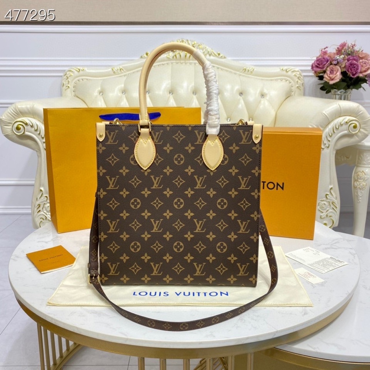 Louis Vuitton Sac Plat PM Monogram Canvas For Women, Women’s Handbags, Shoulder And Crossbody Bags 11.8in/30cm LV M45848