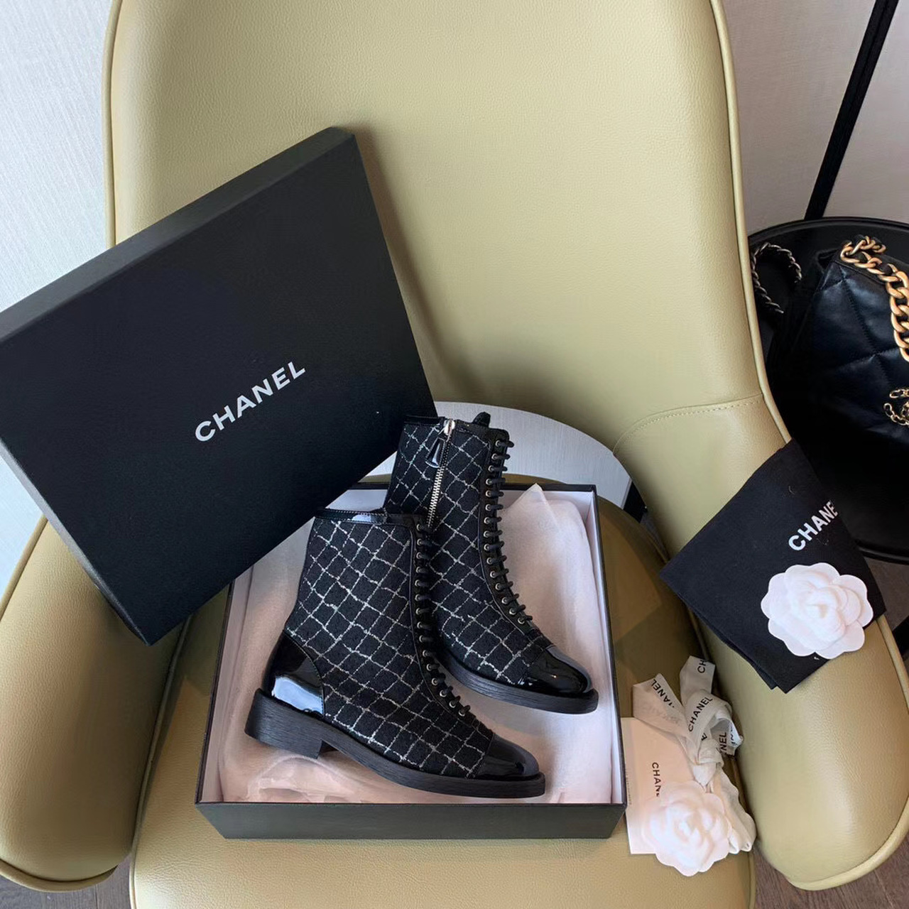 Chanel Lace-Ups Black For Women, Women’s Shoes