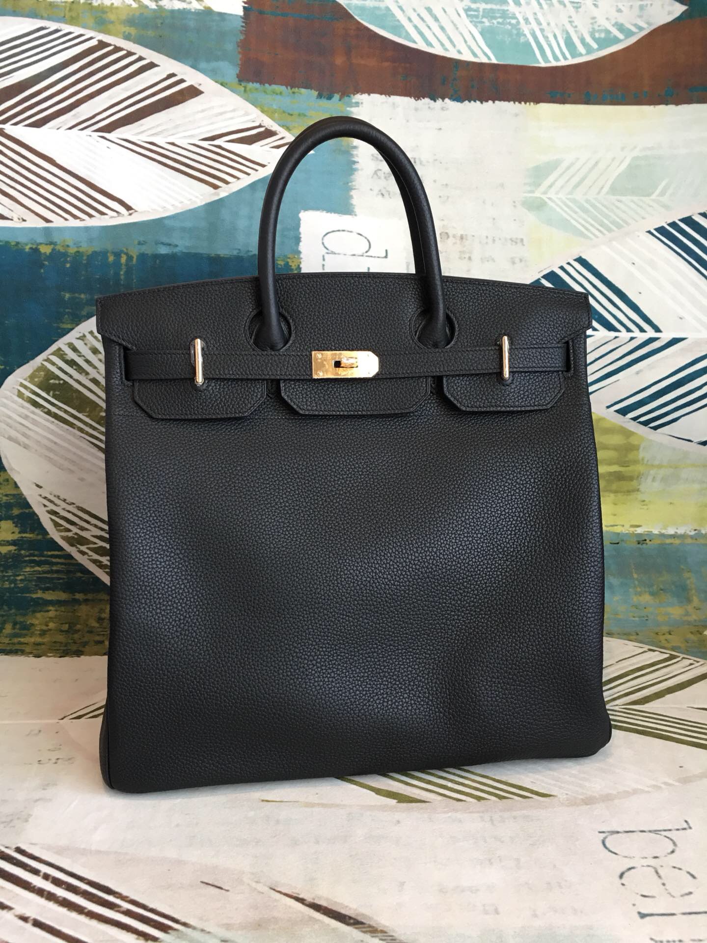 Hermes Birkin Black For Women Gold Toned Hardware 16.5in/42cm