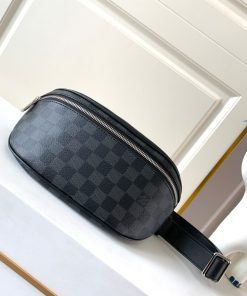 Louis Vuitton Campus Bumbag Damier Graphite Canvas For Men, Men’s Bags 10.2in/26cm LV N40362