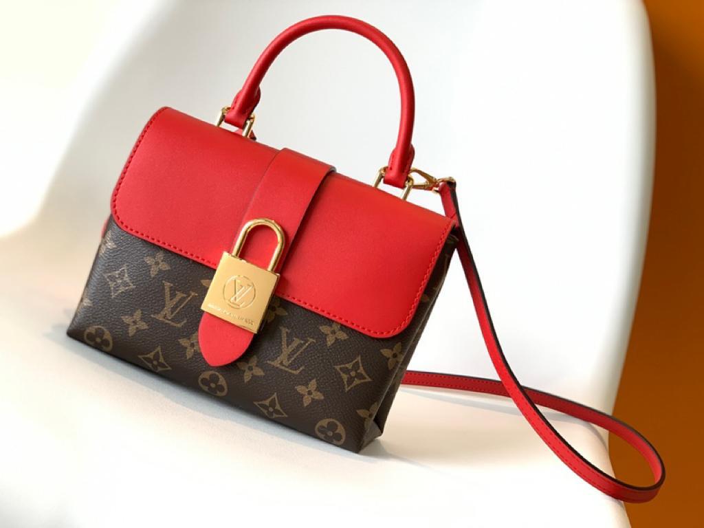 Louis Vuitton Locky BB Monogram Canvas Red For Women, Women’s Handbags, Shoulder And Crossbody Bags 7.9in/20cm LV M44322