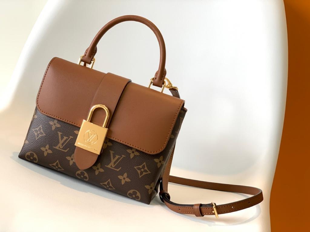 Louis Vuitton Locky BB Monogram Canvas Caramel Brown For Women, Women’s Handbags, Shoulder And Crossbody Bags 7.9in/20cm LV M44654