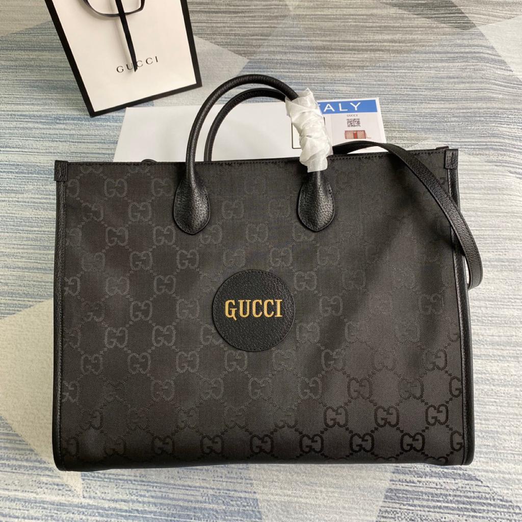 Gucci Off The Grid Tote Bag Black Gucci Nylon For Women 17in/43cm Gucci 630353 H9HAN 1000