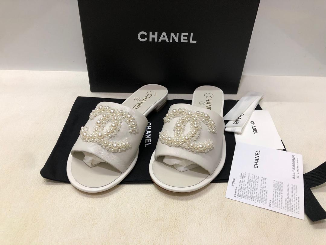 Chanel Mules White For Women, Women’s Shoes