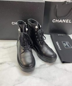 Chanel Ankle Boots Black For Women, Women’s Shoes G36209