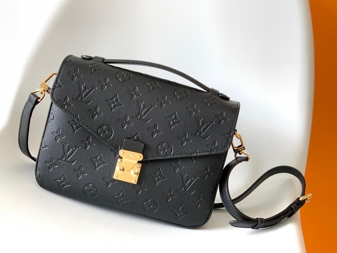 Louis Vuitton Pochette Metis Monogram Empreinte Black For Women, Women’s Handbags, Shoulder And Crossbody Bags 9.8in/25cm LV M41487