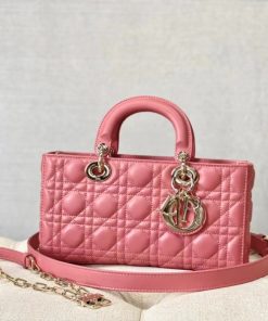 Christian Dior Lady D-Joy Bag Pink, For Women Women’s Handbags, 26cm CD