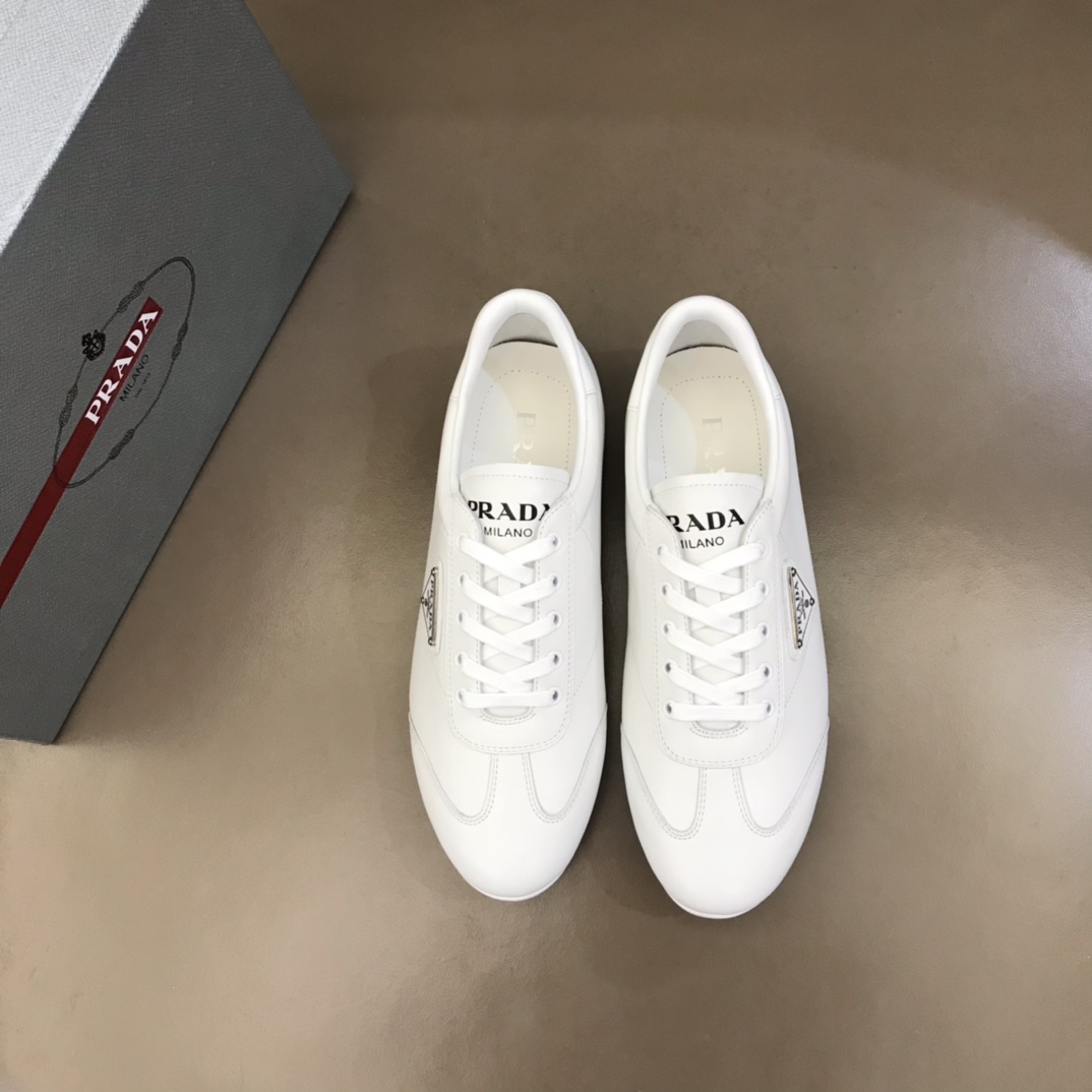 Prada Brushed Sneakers White For Men PRD