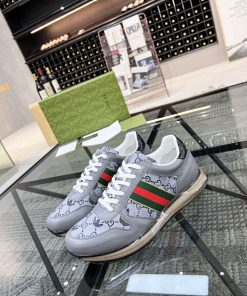 Gucci x Adidas Men’s Gucci Sneakers With Web Gray For Men