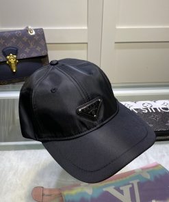 Prada Drill Baseball Cap Black Prada Cap