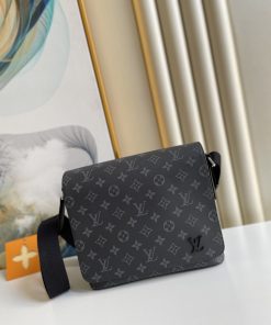 Louis Vuitton District PM Monogram Eclipse Canvas For Men, Men’s Bags, Shoulder And Crossbody Bags 9.8in/25cm LV M44000