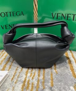 Bottega Veneta Double Knot Bag For Women 11.8in/30cm In Black 629635VCP418425