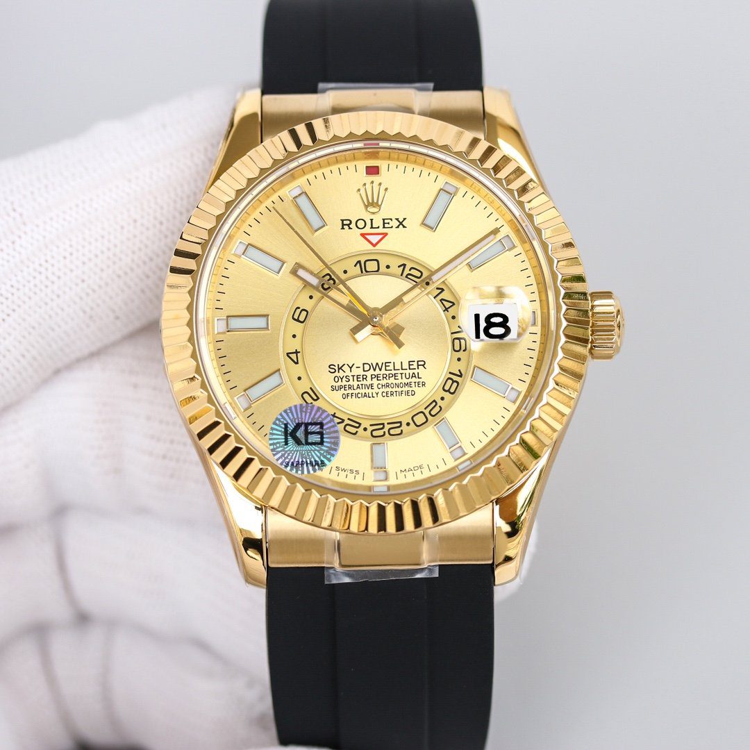 Rolex Sky – Dweller 42mm Gold Toned For Men 326238