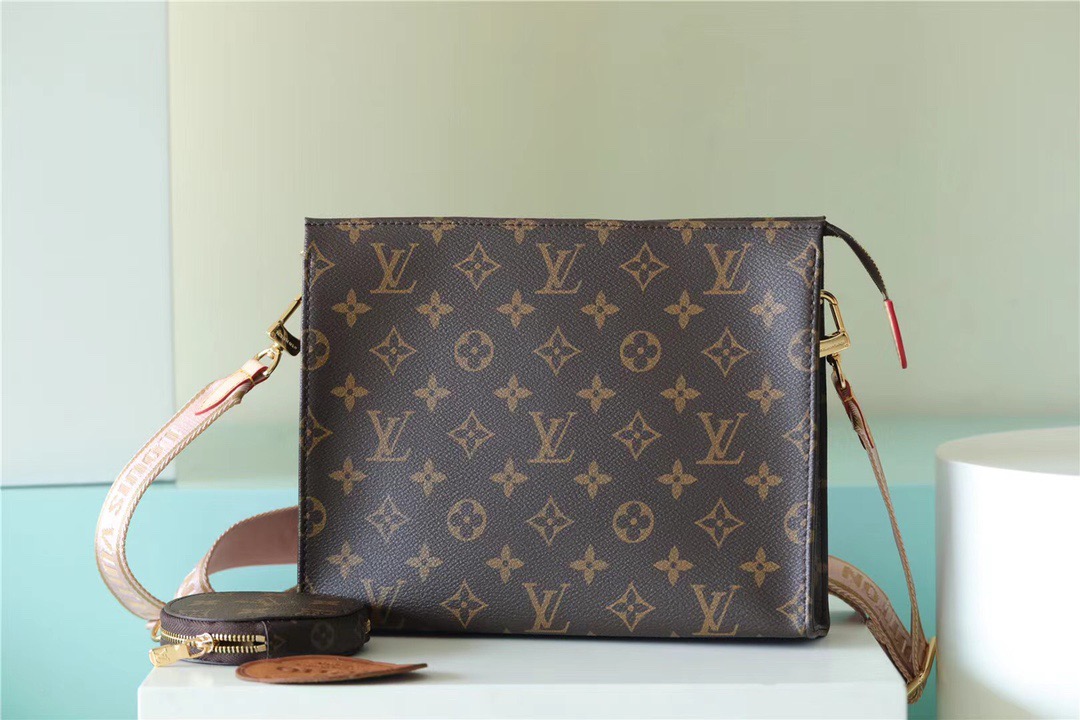 Louis Vuitton Pochette Double Monogram Canvas For Women, Women’s Bags, Shoulder And Crossbody Bags 10.2in/26cm LV