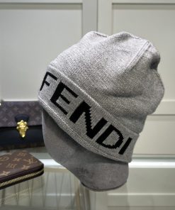 Fendi Beanie In Grey