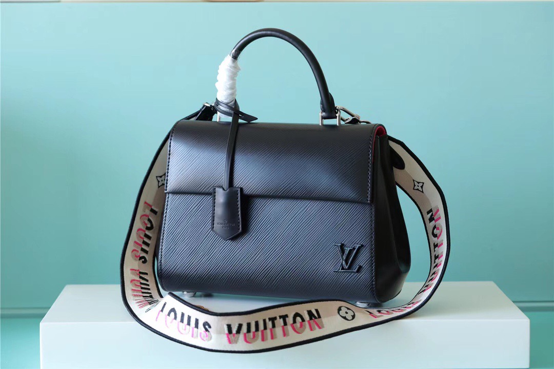 Louis Vuitton Cluny Mini Epi Black For Women, Women’s Handbags, Shoulder And Crossbody Bags 28cm/11in LV 