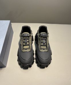 Prada Cloudbust Thunder Sneakers Black/Green For Men 2in/50mm PRD