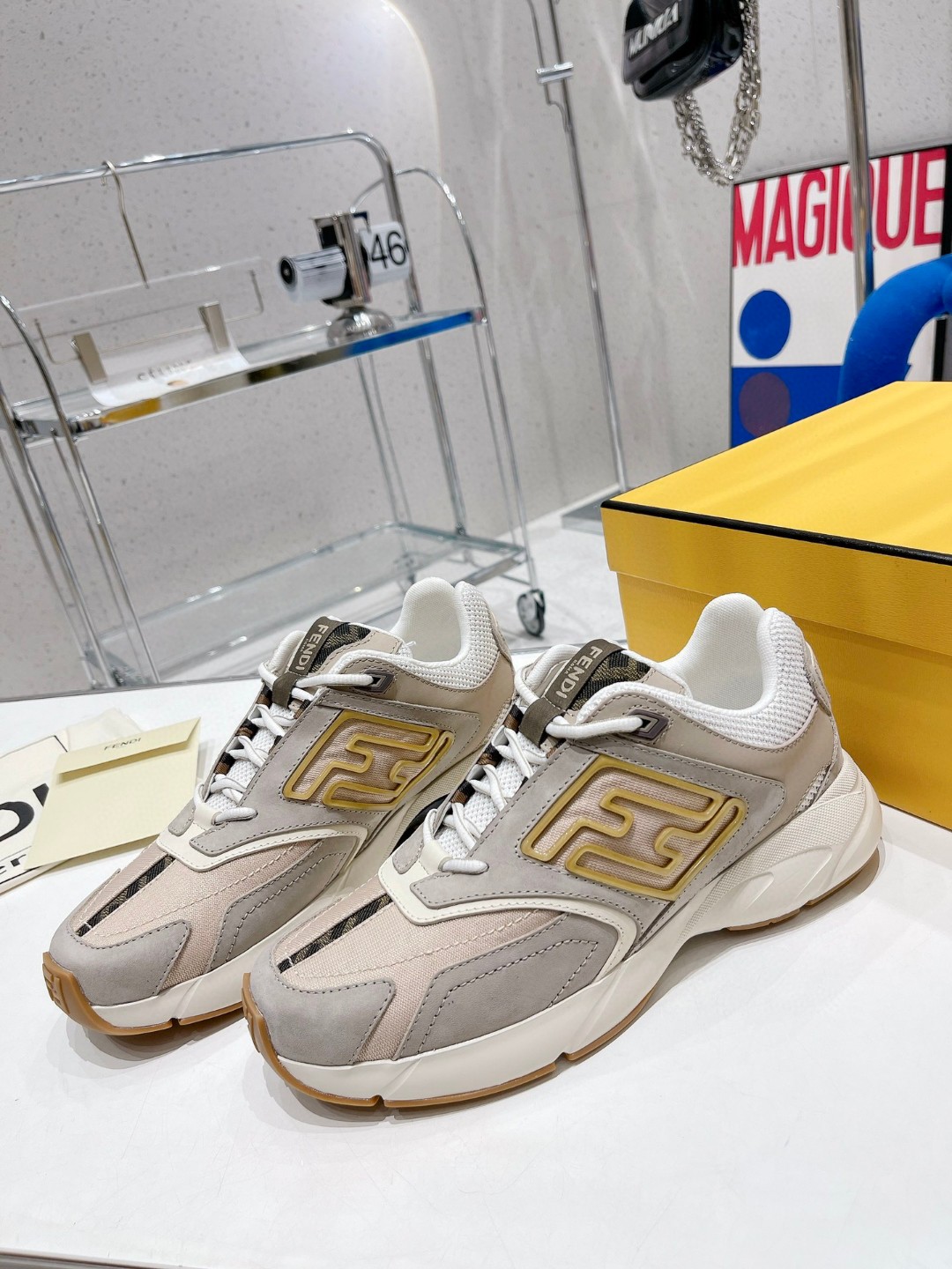 Fendi Nubuck Faster Multicolor For Men