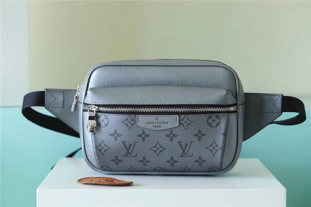 Louis Vuitton Outdoor Bumbag Monogram Canvas Grey For Men, Men’s Bags 8.3in/21cm LV