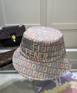 Fendi Denim Bucket Hat Multicolor Fendi Hat
