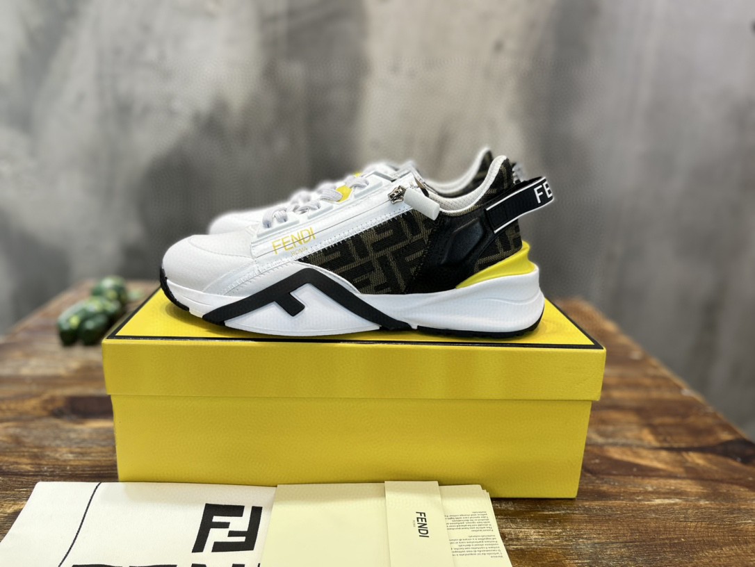 Fendi Flow Sneakers White For Men