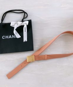 Chanel Belt With Ribbon Buckle Dust Pink Women Belt