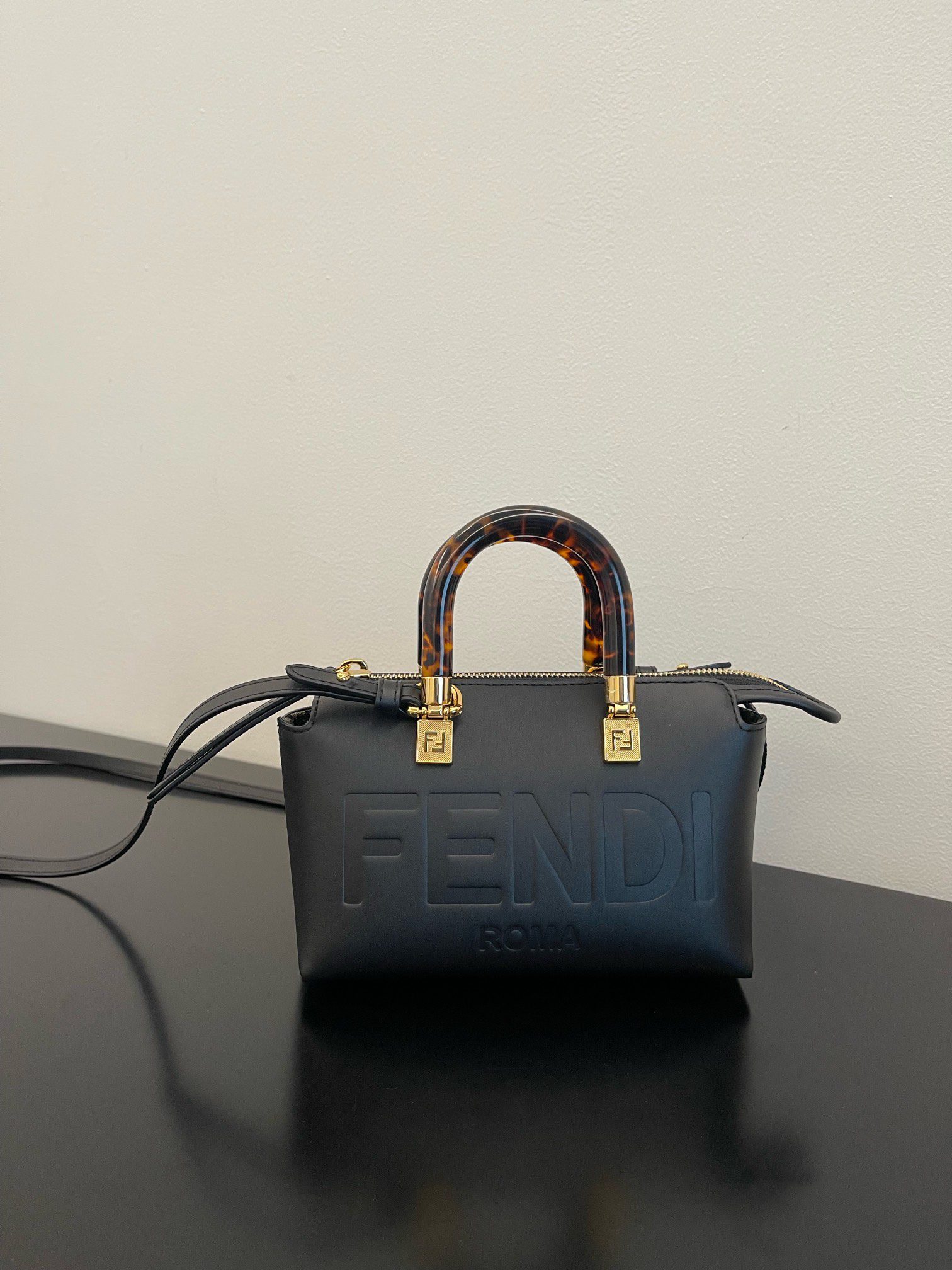 Fendi By The Way Black Mini Bag For Woman 17cm/6.5in
