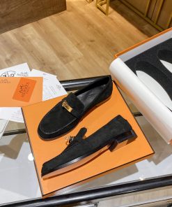 Hermes Destin Loafer Black For Women, Women’s Shoes H212116Z 9M360